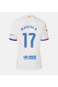 Fotbalové Dres Barcelona Marcos Alonso #17 Dámské Venkovní Oblečení 2023-24 Krátký Rukáv